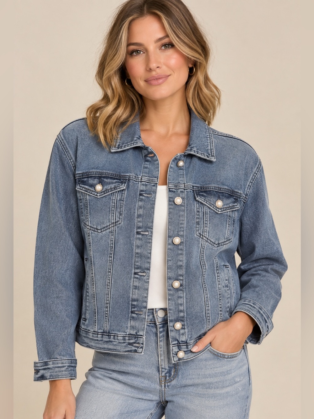 CLEO NWT Denim Jacket XXL Classic Staple Wardrobe Piece Refail $89